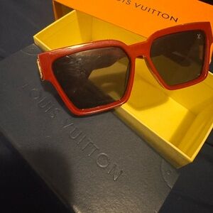 Louis Vuitton Red Eyewear with Case
